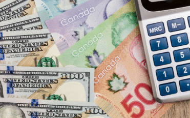 Canadian dollar bills