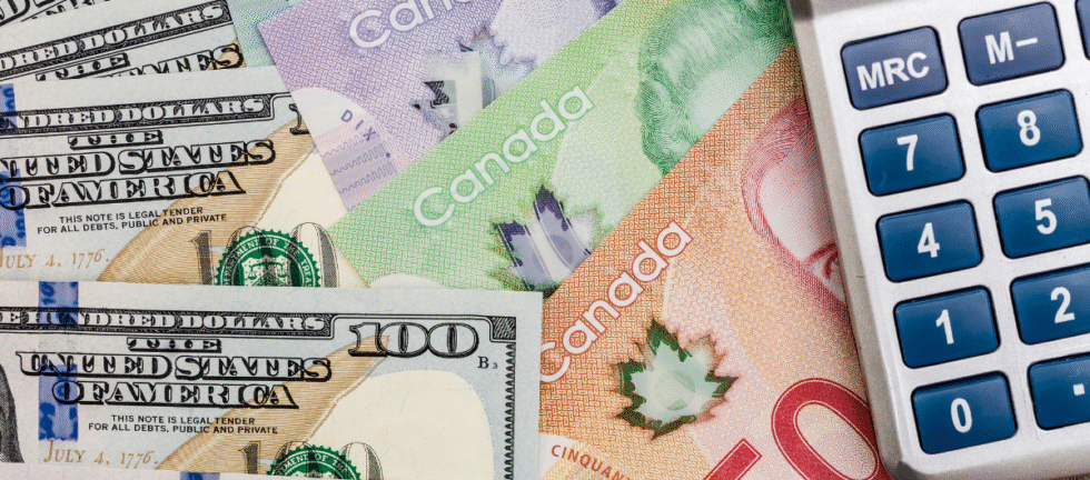 Canadian dollar bills
