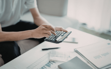 business accounting workspace