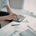 business accounting workspace